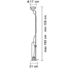 Load image into Gallery viewer, Toio Led lampada da terra rossa