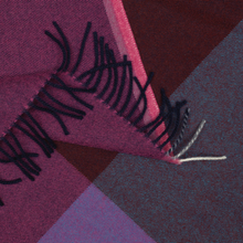 Load image into Gallery viewer, Colour Block Blankets coperta blu - bordeaux