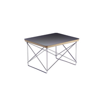 Carica l'immagine nel visualizzatore di Gallery, Occasional Table LTR top in HPL nero e basamento cromato