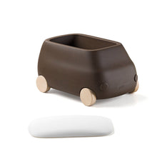 Load image into Gallery viewer, Plust Van porta giocattoli con ruote in frassino