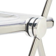 Load image into Gallery viewer, Sedia Plia (struttura cromata seduta trasparente)