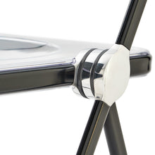 Load image into Gallery viewer, Sedia Plia (struttura nera, scocca trasparente)