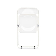 Load image into Gallery viewer, Sedia Plia (struttura bianca seduta trasparente)