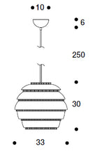 Load image into Gallery viewer, A331 Beehive lampada a sospensione