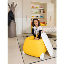 Load image into Gallery viewer, Plust Van porta giocattoli con ruote in frassino