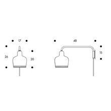 Load image into Gallery viewer, A330S "Golden Bell" lampada da parete