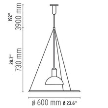 Load image into Gallery viewer, Frisbi lampada a sospensione