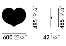 Load image into Gallery viewer, Metal Wall Relief International Love Heart