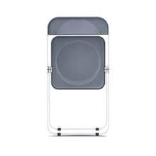 Load image into Gallery viewer, Sedia Plia (struttura bianca seduta nera fumè)