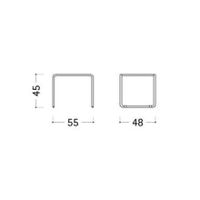 Carica l'immagine nel visualizzatore di Gallery, Laccio tavolino quadrato con top in marmo nero marquina