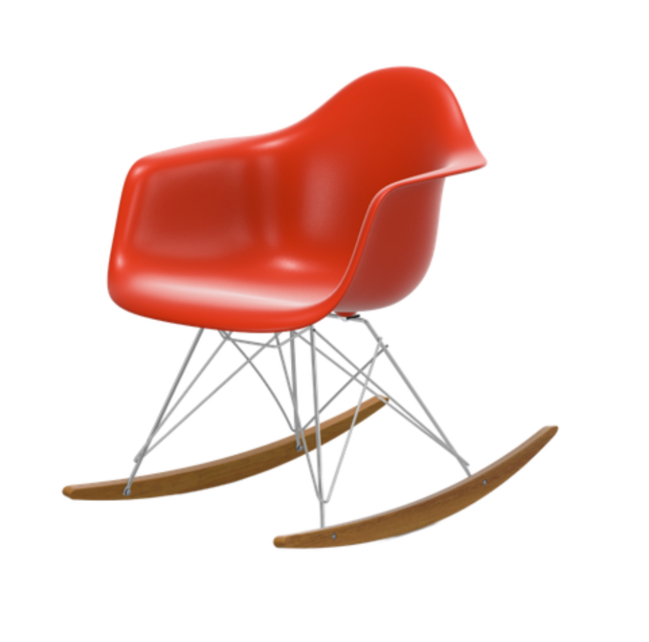 Sedia a dondolo RAR Eames Plastic Armchair
