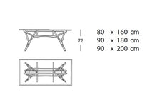 Carica l&#39;immagine nel visualizzatore di Gallery, Tavolo Reale 200 x 90 piano in cristallo - base in rovere naturale

