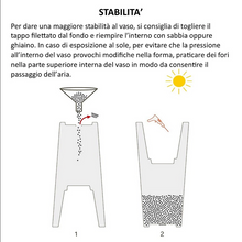 Carica l&#39;immagine nel visualizzatore di Gallery, Akan vaso quadrato
