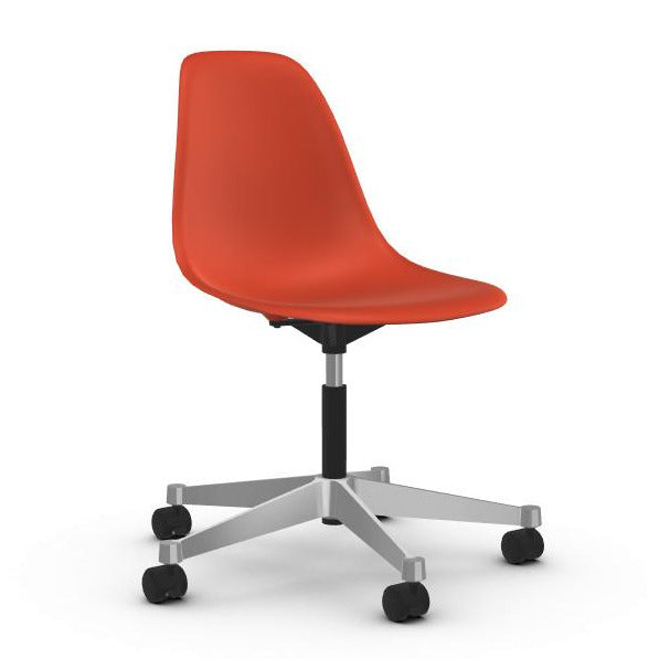 Eames Plastic Side Chair PSCC sedia ufficio su ruote