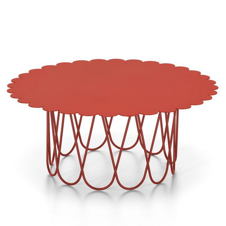 Tavolino Flower Table grande rosso