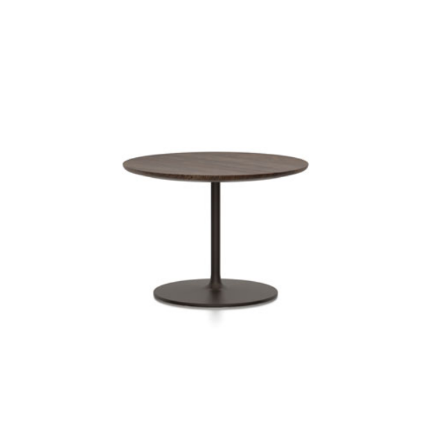 Occasional Low Table altezza 35 cm. con top rovere scuro