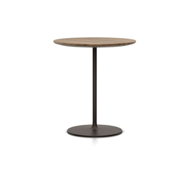 Occasional Low Table altezza 55 cm. con top in noce americano