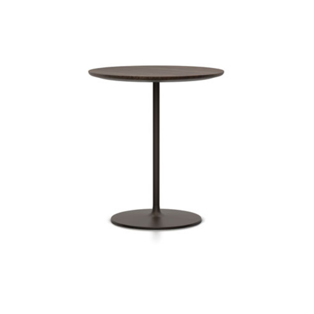 Occasional Low Table altezza 55 cm. con top rovere scuro