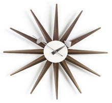 Carica l&#39;immagine nel visualizzatore di Gallery, Sunburst Clock orologio da parete
