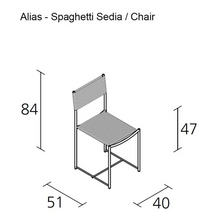 Carica l&#39;immagine nel visualizzatore di Gallery, Sedia Spaghetti 101                     Alias
