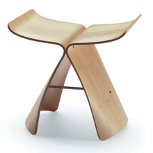 Carica l&#39;immagine nel visualizzatore di Gallery, Sgabello Butterfly Stool finitura acero
