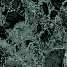 Carica l&#39;immagine nel visualizzatore di Gallery, Tavolino Saarinen Ø 41 base nera e piano in marmo verde alpi
