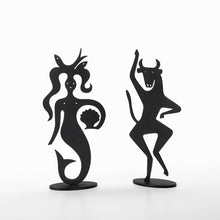 Carica l&#39;immagine nel visualizzatore di Gallery, Silhouettes Bull &amp; Mermaid
