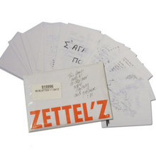 Carica l&#39;immagine nel visualizzatore di Gallery, Zettel&#39;z 5 Pacco di 80 fogli A5 31 prestampati  e 49 bianchi

