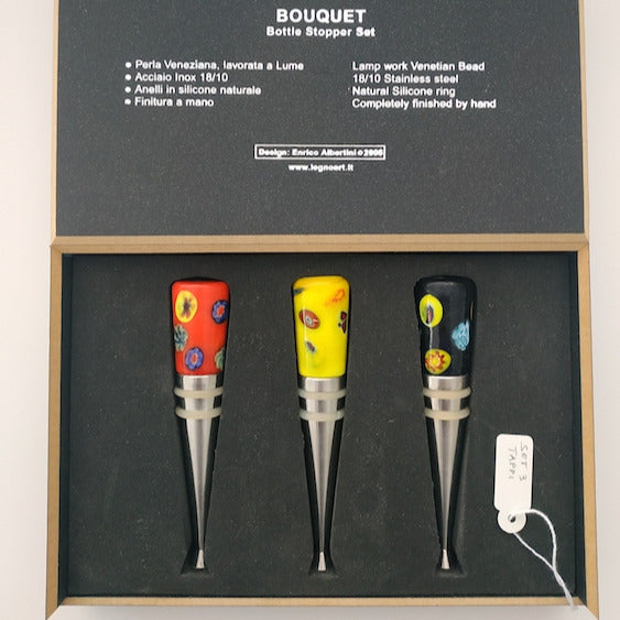 Set 3 tappi per bottiglia Bouquet TI-100