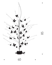 Carica l&#39;immagine nel visualizzatore di Gallery, La festa delle farfalle lampada a sospensione (H.85 cm)
