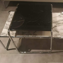 Load image into Gallery viewer, Laccio tavolino quadrato (top marmo nero marquina)
