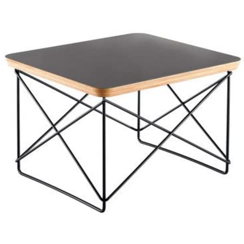 Occasional Table LTR (base nera piano dark mauve)